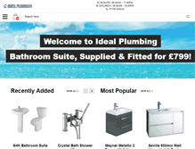 Tablet Screenshot of idealbathrooms4you.co.uk